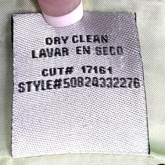 NWT I.C.E. Women's Size 14 Fringed Mint Green Tweed Jacket Coat Silk Blend - Picture 12 of 13